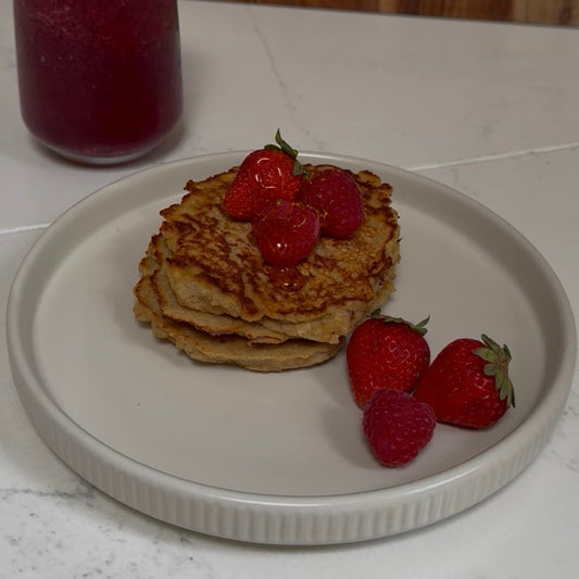 Gut Friendly Banana Oat Pancakes | Recipe