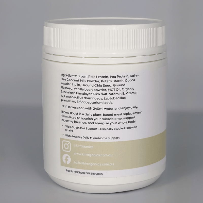 Biome Boost - Plant-Based Probiotic Shake Powder with Omega-3s