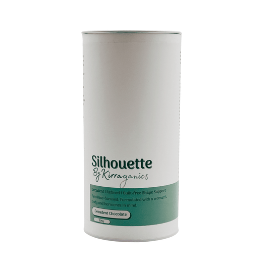 Silhouette by Kirraganics product container on a white background